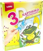 Набор для создания поделок/игрушек Lori Картинка 3D. Лягушка Пм-007 - фото