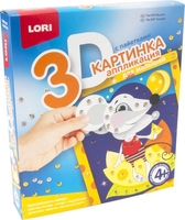 Набор для создания поделок/игрушек Lori Картинка 3D. Мышка Пм-006 - фото
