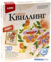 Набор для создания поделок/игрушек Lori Квиллинг. Панно картина 3D Летняя палитра Квл-013 - фото