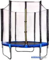 Батут Atlas Sport 140 см - 4.5ft (внешняя сетка, синий) - фото