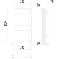 Полотенцесушитель TERMINUS Классик П6 400х600 нп 400 - фото2
