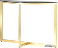 Консольный стол Stool Group Альба 115x30 ECST-095-SR-TG (стекло черное/сталь золото) - фото