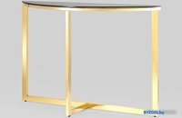 Консольный стол Stool Group Альба 115x30 ECST-095-SR-TG (стекло черное/сталь золото) - фото2