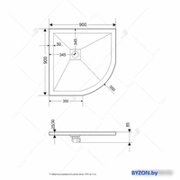 Душевой поддон RGW ST/R-0100G 16153100-02 100x100 - фото2