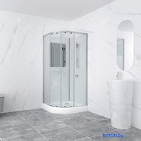 Душевая кабина RGW AN-208 381320800-12 100x100 (хром-матовый/прозрачное стекло) - фото2