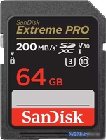 Карта памяти SanDisk Extreme PRO SDXC SDSDXXU-064G-GN4IN 64GB - фото