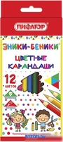 Набор цветных карандашей Пифагор Эники-Беники 181346 (12шт) - фото