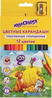 Набор цветных карандашей Юнландия Сказочный мир 181370 (12цв) - фото