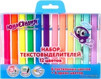 Набор текстовыделителей Юнландия Pastel 151718 (12шт) - фото