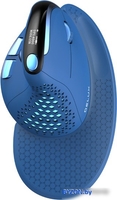 Вертикальная мышь Delux Seeker M618XSD (синий) - фото
