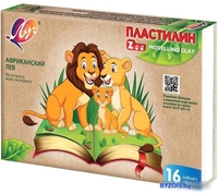 Пластилин Луч Zoo 29С 1723-08 (16 цв) - фото