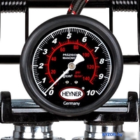 Насос ножной велосипедный Heyner PedalMax PRO (красный) - фото2