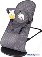 Шезлонг Amarobaby Amarobaby Baby time AB21-25BT/11 (серый) - фото