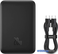Внешний аккумулятор Baseus Magnetic Mini Wireless Fast Charge Power Bank 10000mAh 20W (черный) - фото