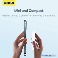 Внешний аккумулятор Baseus Magnetic Mini Wireless Fast Charge Power Bank 10000mAh 20W (черный) - фото2