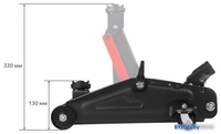 Подкатной домкрат Startul Auto ST8014-04 2т (кейс) - фото2
