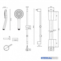 Душевой гарнитур Jacob Delafon Elite E32910-CP - фото2