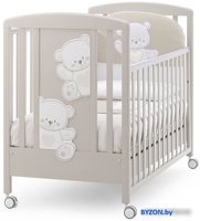 Классическая детская кроватка Italbaby Baby Jolie 070.0115 (шоколад) - фото