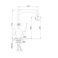 Смеситель FRAP H61 F4361 - фото2