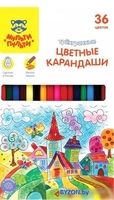Набор цветных карандашей Мульти-пульти Невероятные приключения CP_41056 (36 цветов) - фото