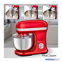 Планетарный миксер ProfiCook PC-KM 1197 (красный) - фото2