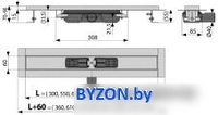 Трап/канал Alcaplast APZ101-1050 Low (без решетки) - фото2