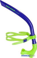 Трубка для плавания Mad Wave Pro Snorkel (темно-синий) - фото
