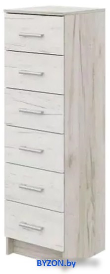 Комод Стендмебель Гармония КМ-602 (дуб крафт белый/дуб крафт серый) Комод Стендмебель Гармония КМ-602 (дуб крафт белый/дуб крафт серый)