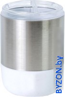 Стакан для зубной щетки и пасты Primanova Lima XL M-SA08-01 (белый) - фото