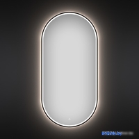 Wellsee Зеркало с фронтальной LED-подсветкой 7 Rays' Spectrum 172201580, 40 х 80 см (с сенсором и регулировкой яркости освещения) - фото