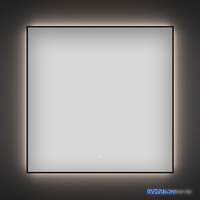 Wellsee Зеркало с фоновой LED-подсветкой 7 Rays' Spectrum 172200380, 75 х 75 см (с сенсором и регулировкой яркости освещения) - фото