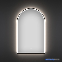 Wellsee Зеркало с фронтальной LED-подсветкой 7 Rays' Spectrum 172201730, 50 х 80 см (с сенсором и регулировкой яркости освещения) - фото