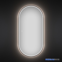 Wellsee Зеркало с фронтальной LED-подсветкой 7 Rays' Spectrum 172201620, 55 х 100 см (с сенсором и регулировкой яркости освещения) - фото