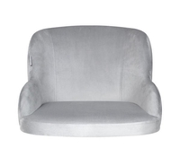 Стул с подлокотниками Sheffilton SHT-ST39-1/S37 (серое облако/хром лак) - фото2