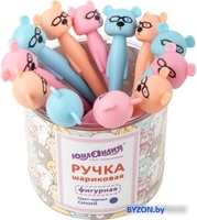 Ручка шариковая Юнландия Мишка 143780 (в ассортименте) - фото