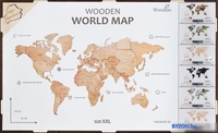 Пазл Woodary Карта мира на английском языке XXL 3198 - фото2