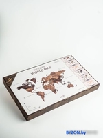 Пазл Woodary Карта мира на английском языке XL 3200 - фото2