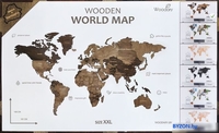 Пазл Woodary Карта мира на английском языке XXL 3201 - фото2
