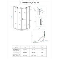 Душевой уголок Veconi RV-01 RV01-80-01-C7 - фото2