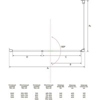 Душевой уголок Veconi RV-034 RV034-10080-01-C7 - фото2