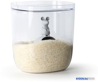 Набор емкостей Qualy Lucky Mouse QL10348-CL-GY - фото