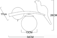 Бра Arte Lamp Eltanin A3422AP-1GO - фото2