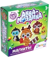 Набор для создания поделок/игрушек Эврики Аквамозаика 3794466 (зверята) - фото