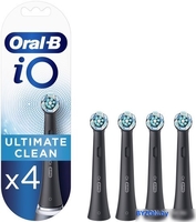Сменная насадка Oral-B iO Ultimate Clean (4 шт, черный) - фото