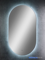 Континент Зеркало Fleur Led 70x120 (бесконтактный сенсор, холодная подсветка) - фото2