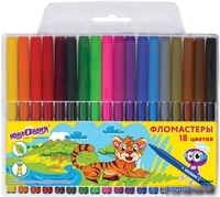 Фломастеры Юнландия Уроки рисования 151417 (18 шт) - фото