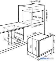 Электрический духовой шкаф Smeg SFP805AO - фото2