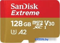 Карта памяти SanDisk Extreme SDSQXAA-128G-GN6MA microSDXC 128GB - фото