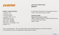 SSD Digma Run P1 1TB DGSR2001TP13T - фото2