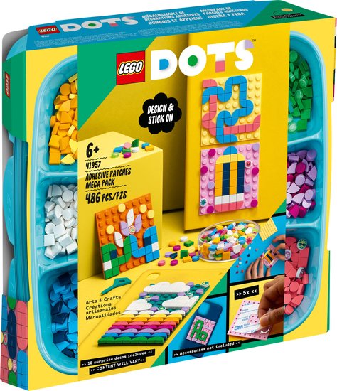 Конструктор LEGO DOTS 41957 Большой набор пластин-наклеек с тайлами Конструктор LEGO DOTS 41957 Большой набор пластин-наклеек с тайлами